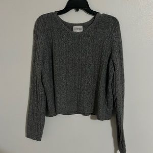 Grey knit sweater